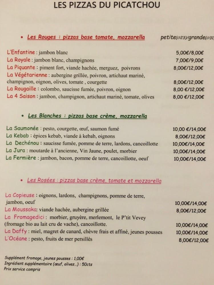 Le Picatchou - Menu Image 4